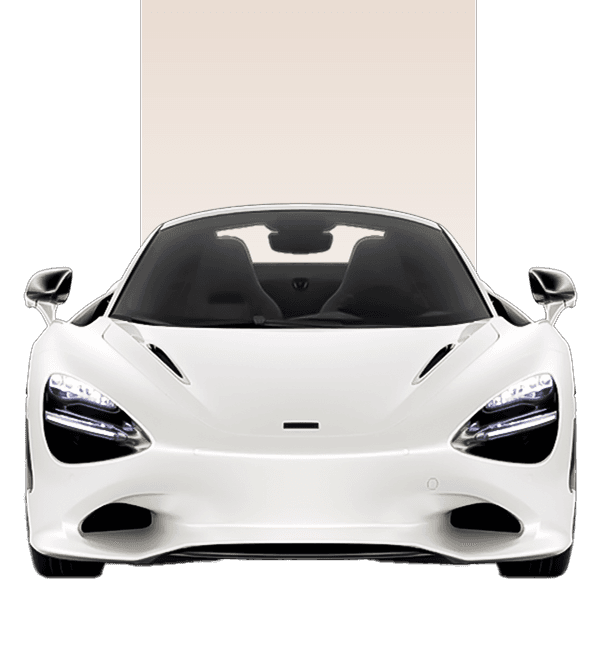 White sports car